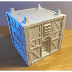 TownBlox House 2 units tall, Wooden decoration