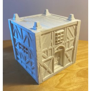 TownBlox House 2 units tall, Wooden decoration